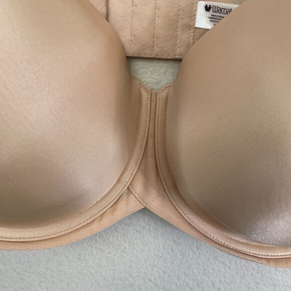 NEW Wacoal Beige Underwire Bra Size 42DD Full Coverage Smooth T-Shirt Style - Picture 2 of 7
